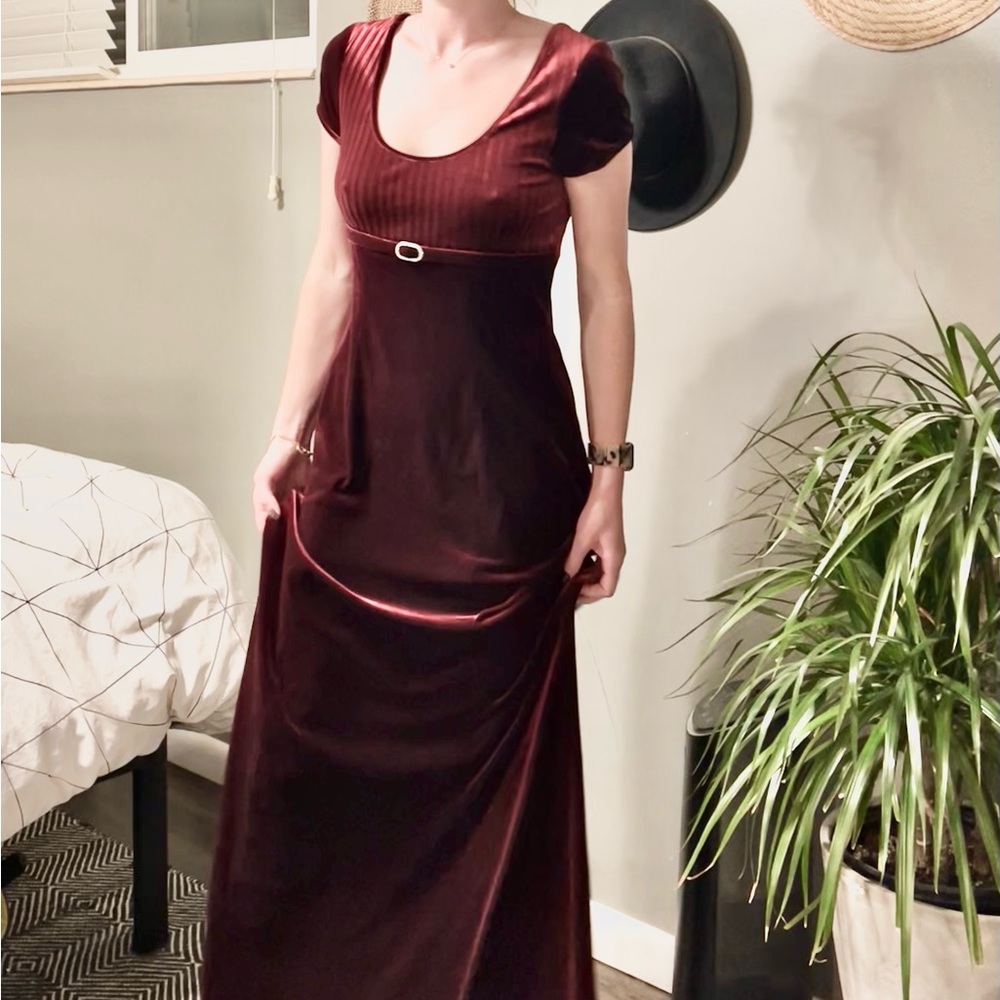 Vintage Velvet Papell Boutique Evening Gown
